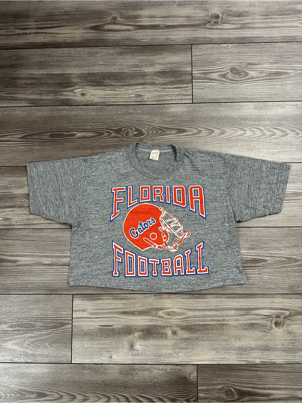 Vintage 70’s Florida Gators Football Cropped T Shirt